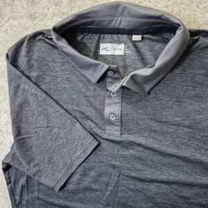 KJUS Shirt Mens XL Gray Polo UPF Performance Golf Polo Stretch Outdoor Logo